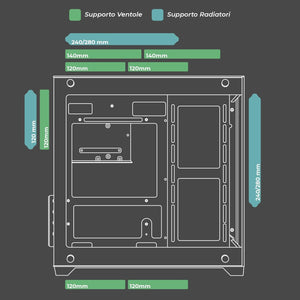 Computer Gaming ENTERPRISE con case WHALE WHITE, vista aggiuntiva 2