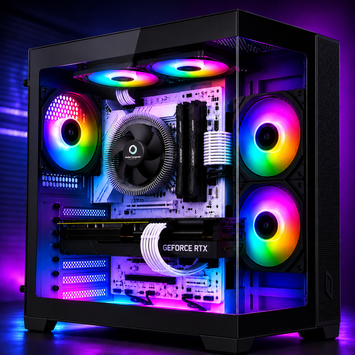 Computer Gaming COLUMBIA con case WHALE, vista principale alternativa
