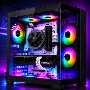 Computer Gaming COLUMBIA con case WHALE, vista principale alternativa