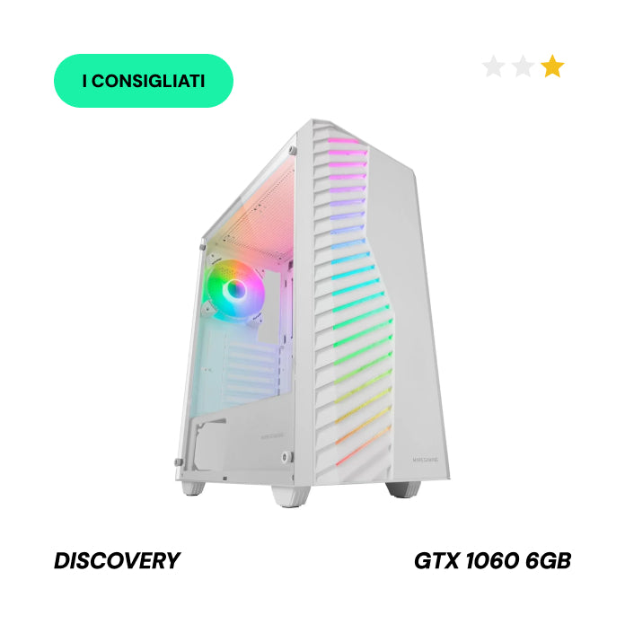"DISCOVERY" Computer Gaming - RAM 16GB - SSD 480 - GTX 1060 6GB GDDR6