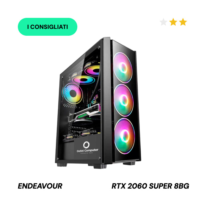 "ENDEAVOUR" Computer Gaming - RAM 32GB - SSD 1 TB - RTX 2060 SUPER 8GB GDDR5
