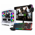 Computer Completo Gaming WHALE WHITE con monitor, tastiera, mouse e cuffie