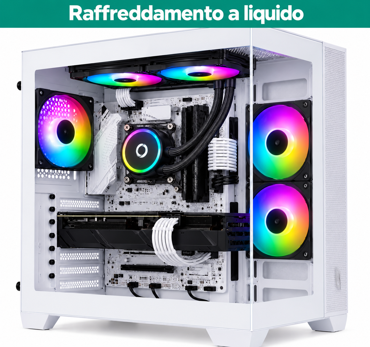 Computer gaming Outlet Computer con raffreddamento a liquido