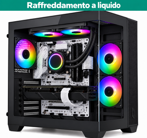 Computer gaming Outlet Computer con raffreddamento a liquido