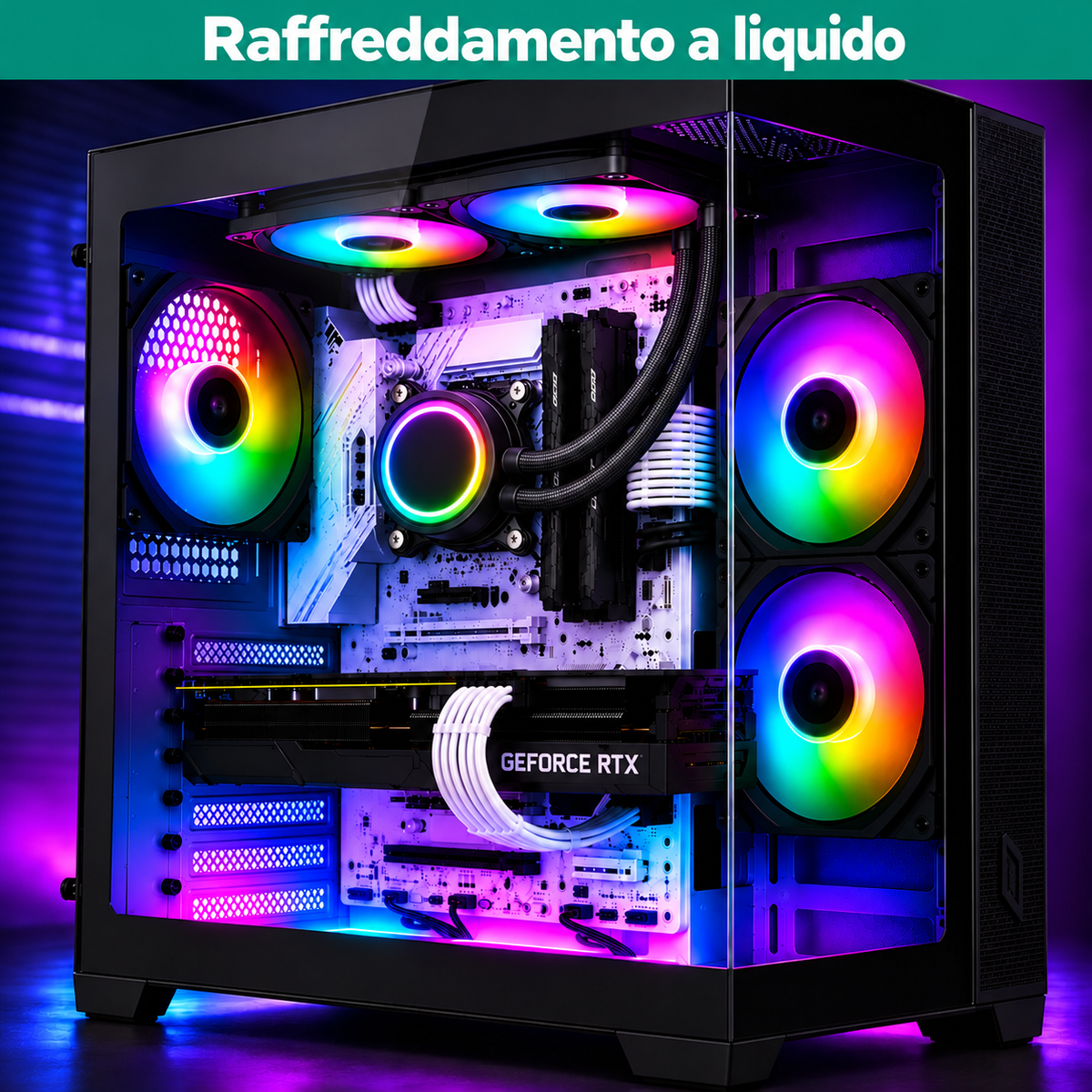Computer gaming Outlet Computer con raffreddamento a liquido