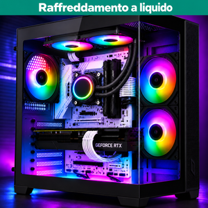 Computer gaming Outlet Computer con raffreddamento a liquido