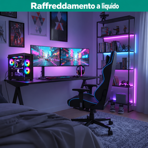 Computer gaming Outlet Computer con raffreddamento a liquido