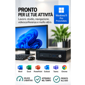 PC ricondizionato HP G1 SFF - pronto per le attività