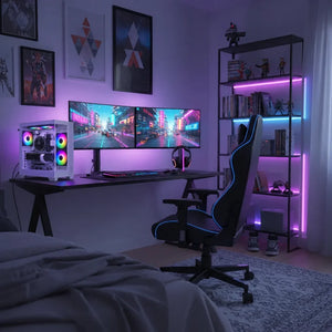 Computer Gaming ENTERPRISE con case WHALE WHITE in postazione gaming